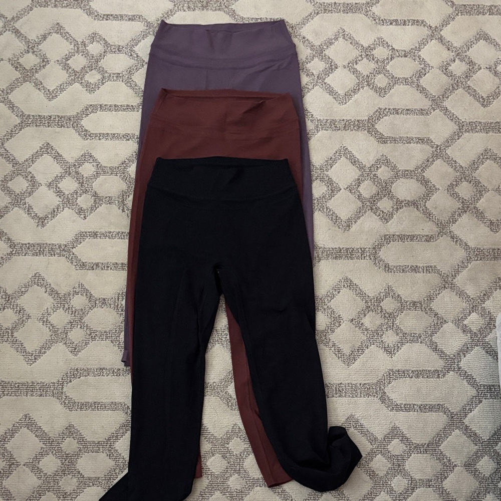 BUNDLE: Women's Versatile Leggings - Black, Burgundy, Purple